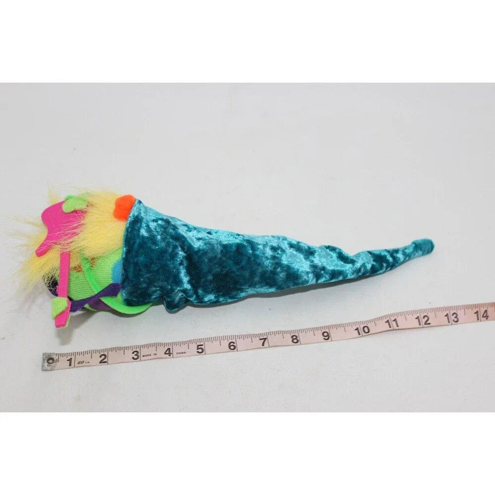 Rock N Roll Rocker Gnome Plush Handmade Scandinavian Swedish Tomte Guitar Neon